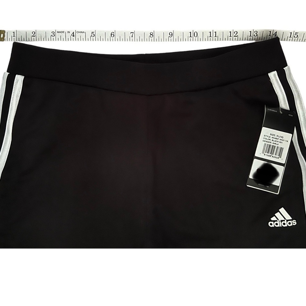 adidas Girls' Tricot Jogger Pant Black, X-Large - Picture 4 of 4